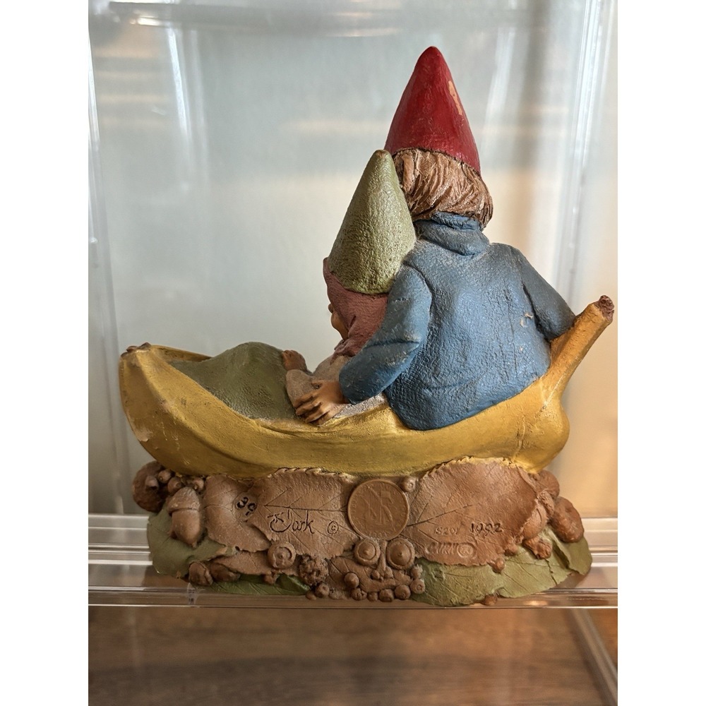 🩷 1992 Tom Clark Gnome Figurine LOVE BOAT #5201 Couple In Banana Boat - Picture 2 of 6